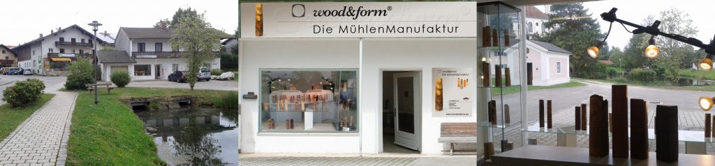 Woodandform Salz- und Pfeffermühlen Laden Geschäft Breitbrunn am Chiemsee