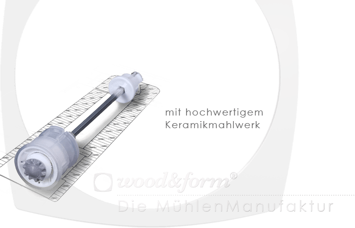 Woodandform Salz- und Pfeffermühlen – mit hochwertigem Keramikmahlwerk 